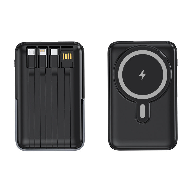 Bærbar Powerbank med multifunksjonelle ladekabler Skanto