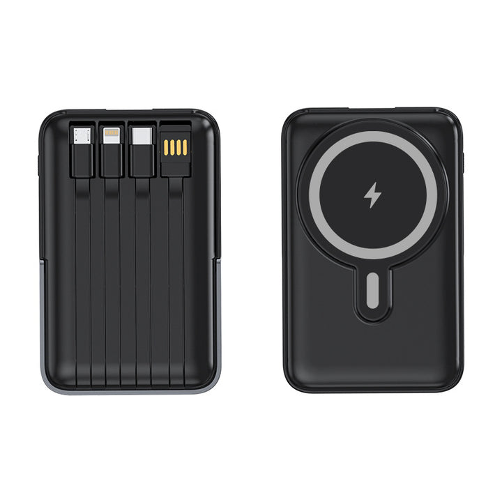 Bærbar Powerbank med multifunksjonelle ladekabler Skanto