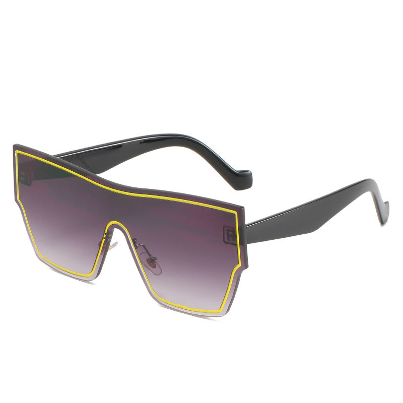 Dame futuristiske Oversized-Wraparound-solbriller Skanto