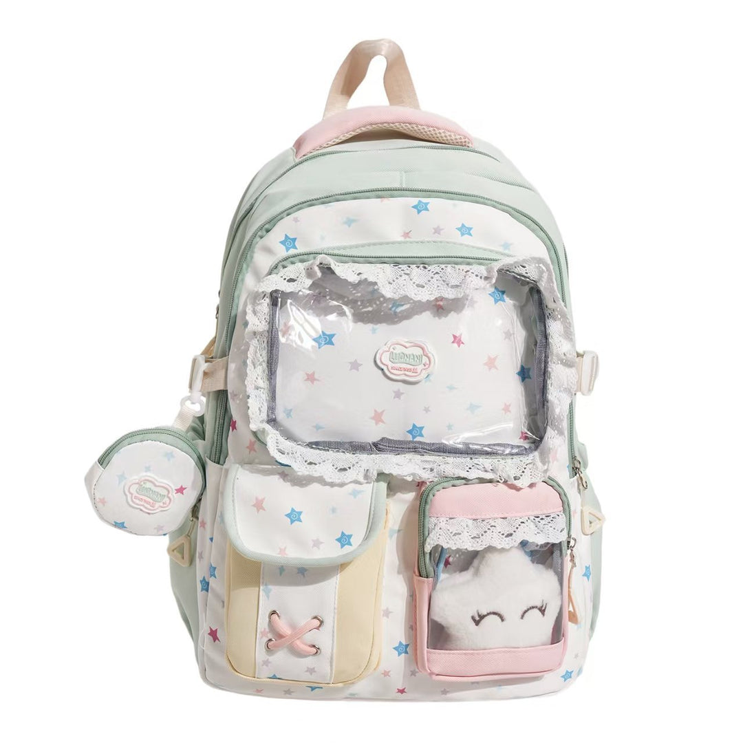 Transparent Front Multi-Compartment Ryggsekk Skanto
