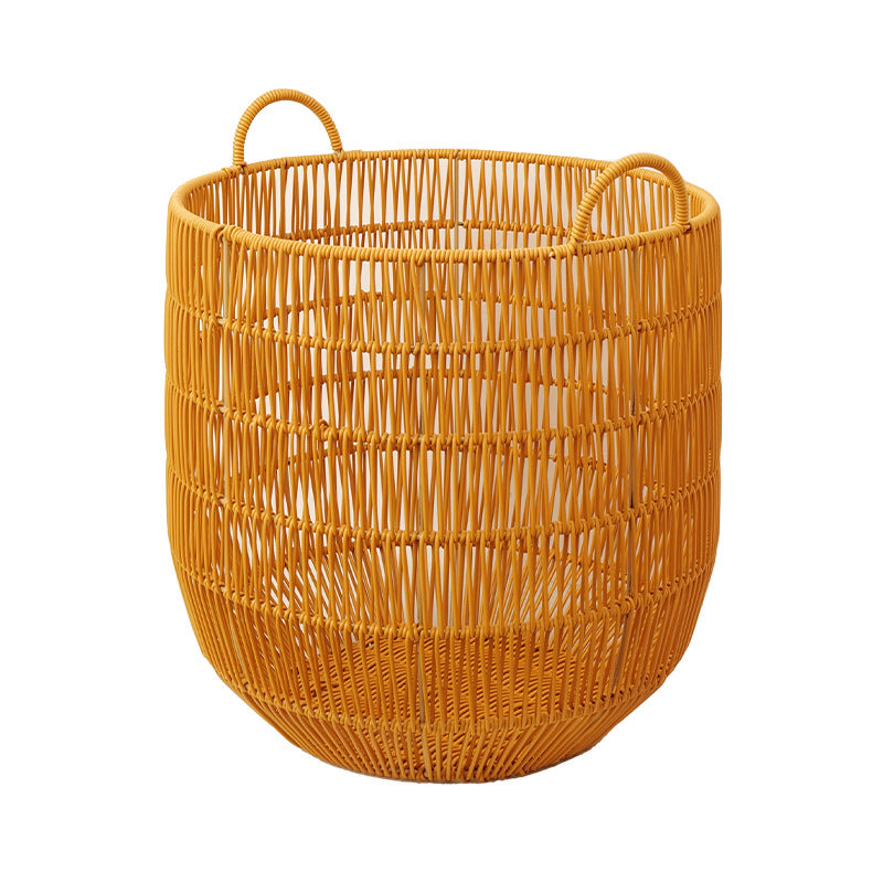 Kvinnenes skittentøyskurv laget av høykvalitetsvevd materiale med stilige håndtak Skanto
