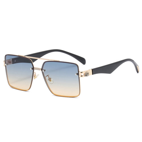 Dame motefull solbrille med elegant metallramme Skanto
