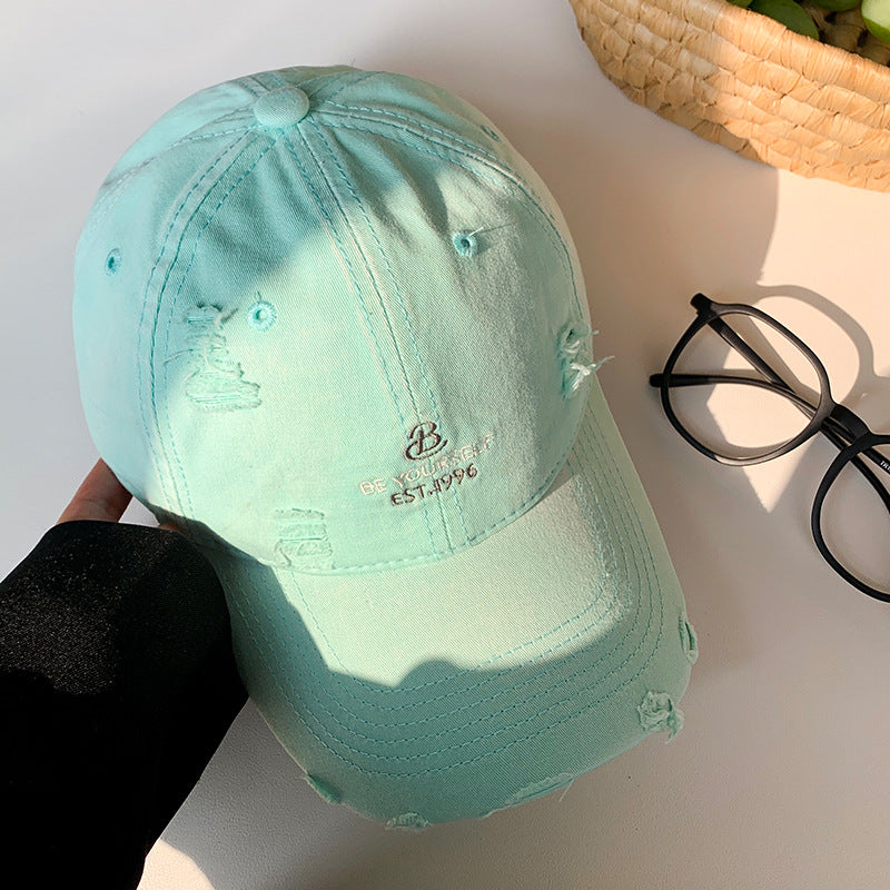 Kvinne Slitt Casual Baseball Caps Skanto