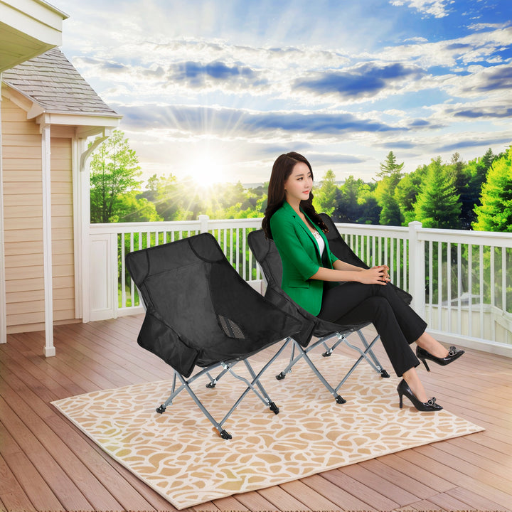 Women's Comfortable Camping Chair with Integrated Storage Skanto