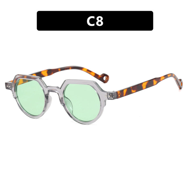 Women's geometric sunglasses with protective UV filter and robust frame Skanto