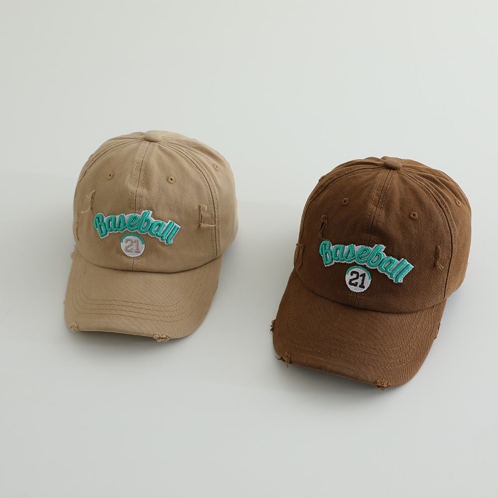 Men's Distressed Cotton Baseball Cap Skanto