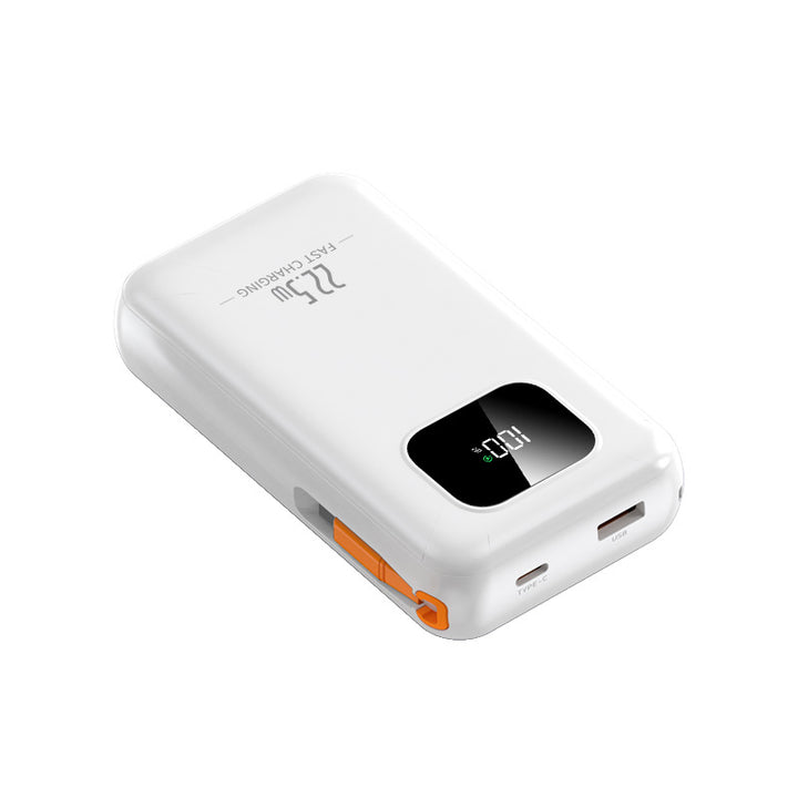Høyytelses powerbank med intelligent LED-skjerm og hurtiglading funksjon Skanto