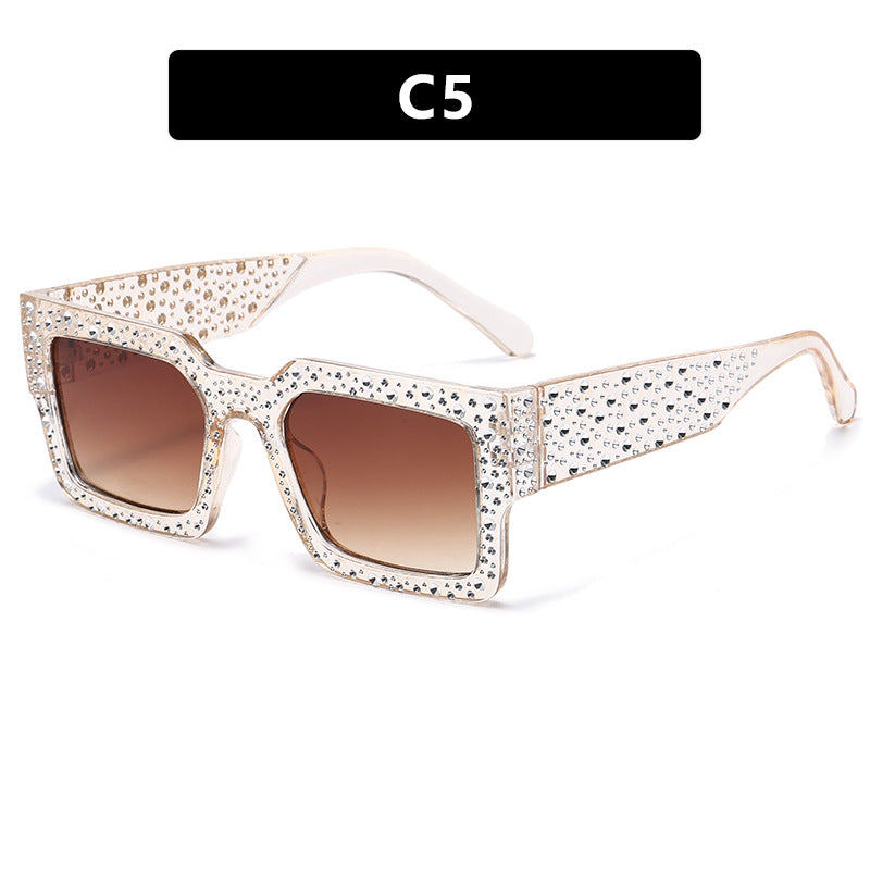 Women's extravagant sunglasses with sparkling accent Skanto