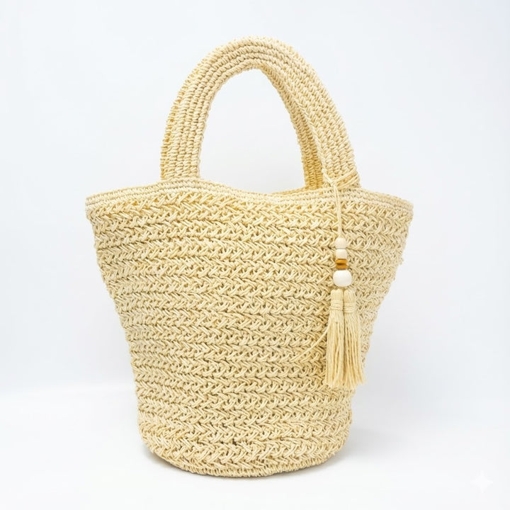 Flettet sommer tote bag Skanto