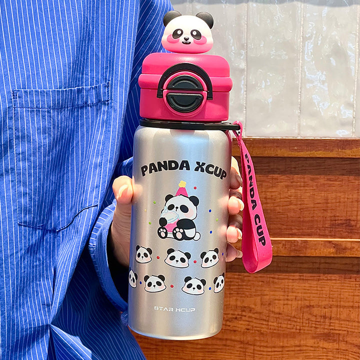 Damen Isoliertrinkflasche mit kreativem Panda-Design Skanto