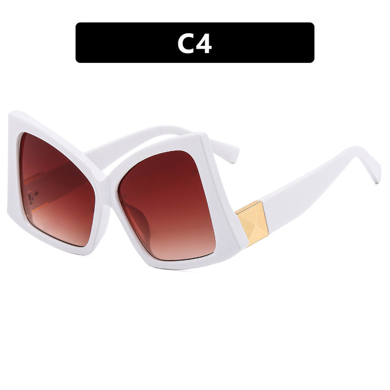 Women's oversized sunglasses with elegant square frame and protective UV protection Skanto