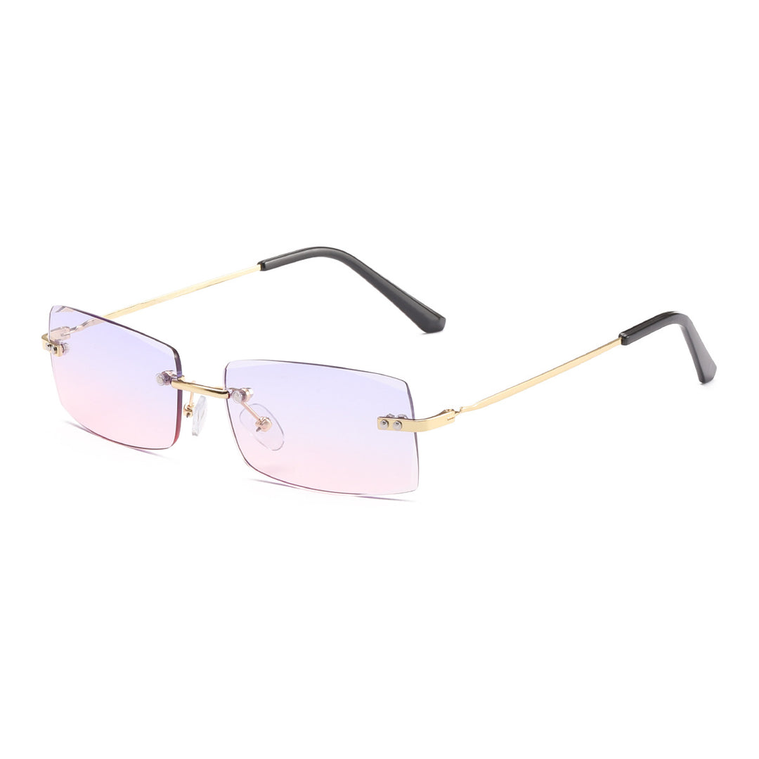 Dame moteriktig solbrille med elegant, filigranramme Skanto
