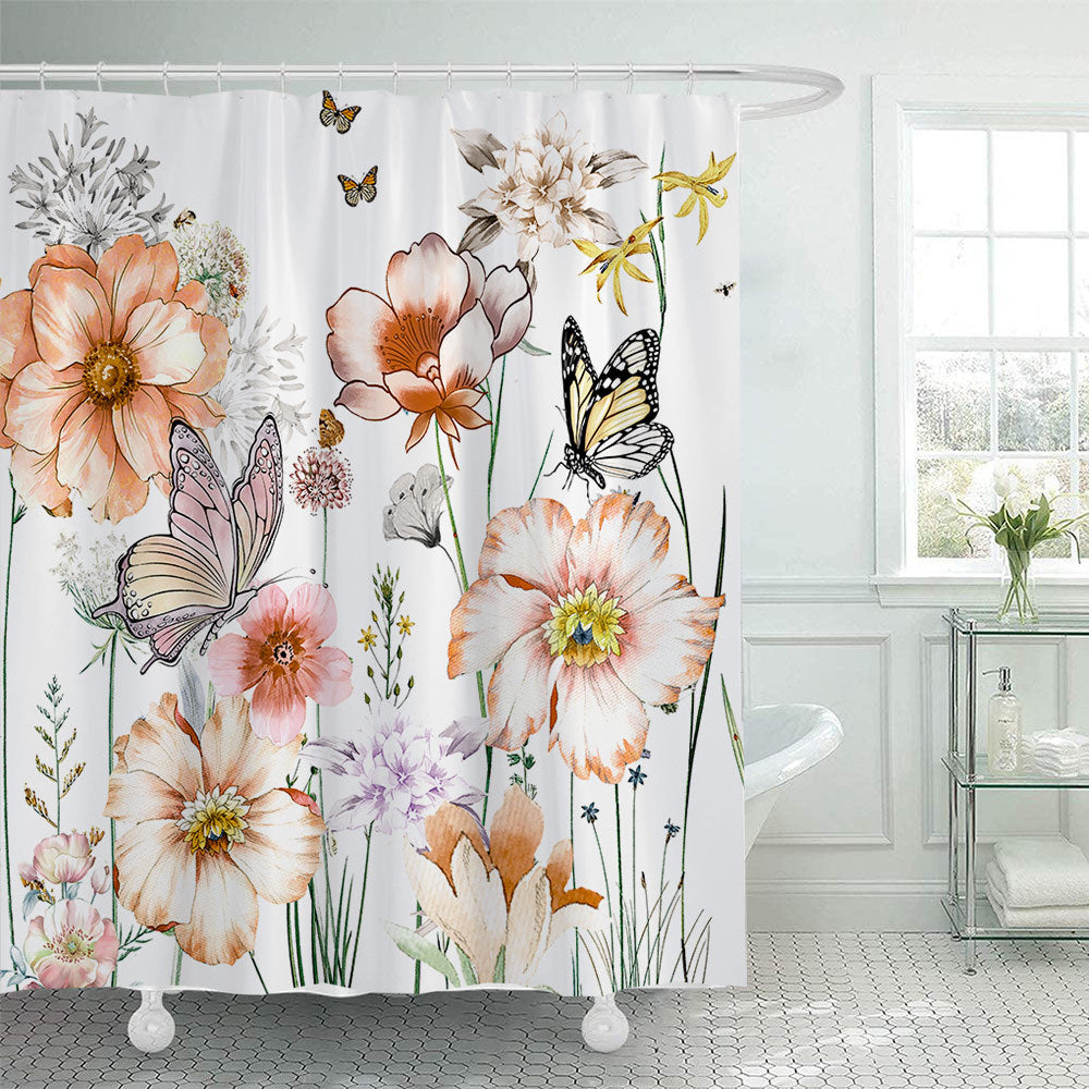 Blomsterprydet Dusjforheng Skanto