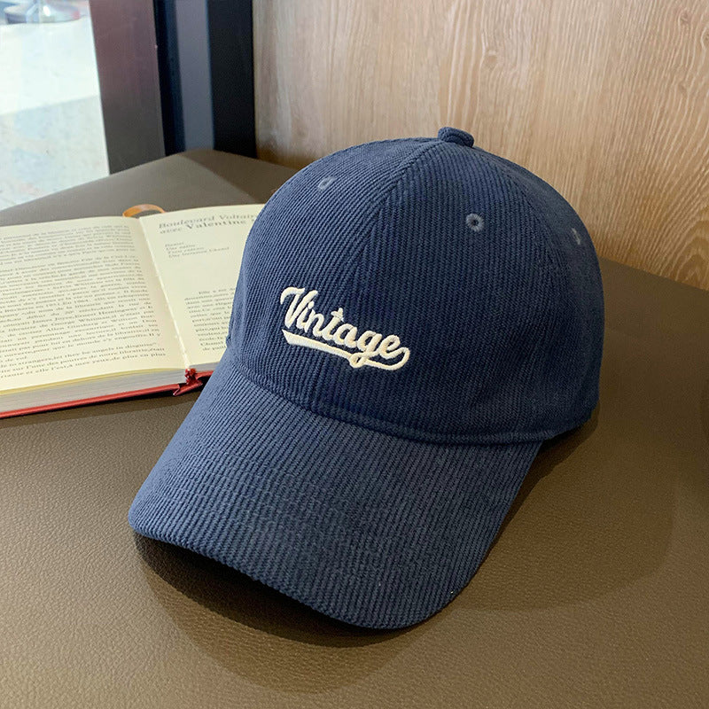 Herre Vintage Cordfløyel Baseball Cap Skanto