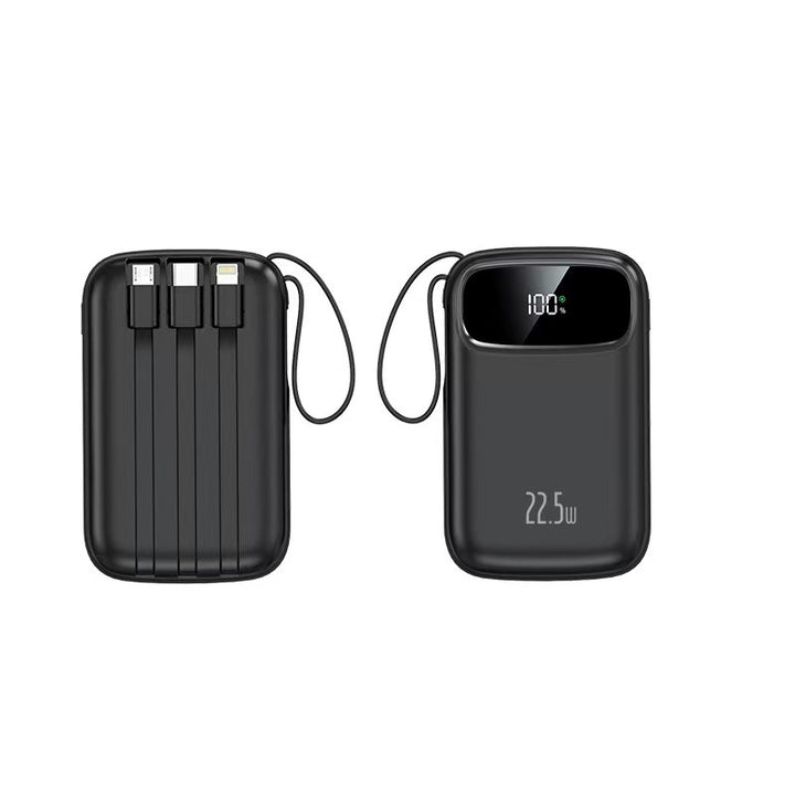 Bærbar Powerbank med integrerte ladeporter Skanto