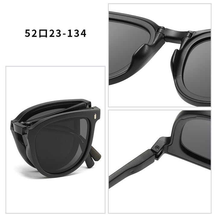 Dame mote solbrille med innovativt skilpaddemønster Skanto