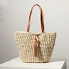 Handmade basket bag with stylish fringe details Skanto