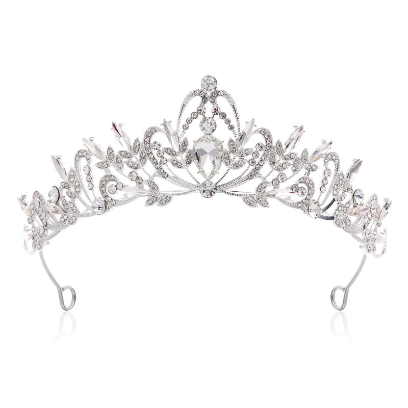Dame Elegant Hårkrone med filigrane Krystallornamenter Skanto