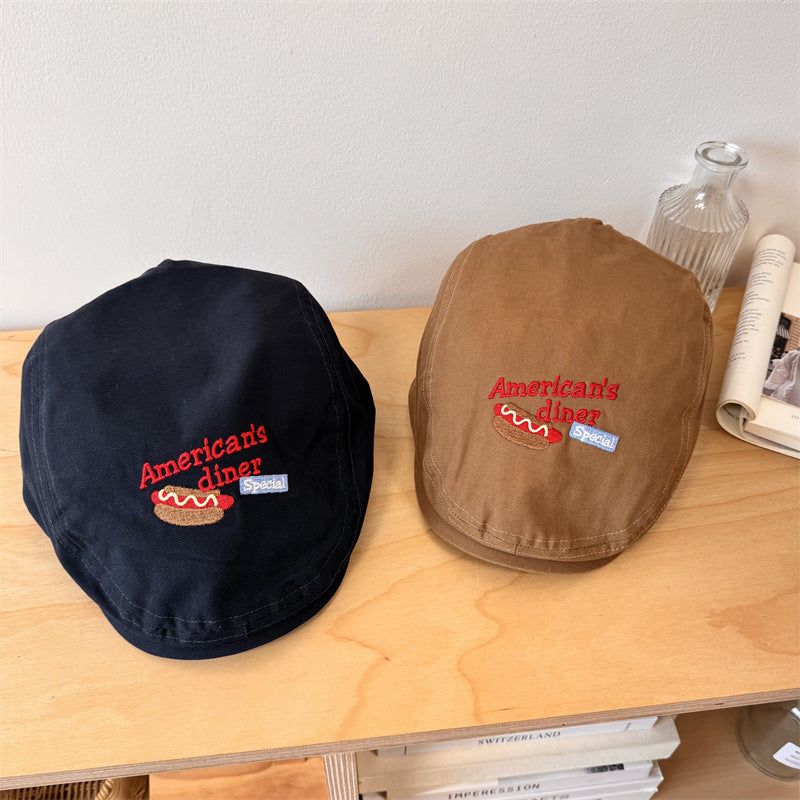Herrebrodert uformell newsboy cap Skanto