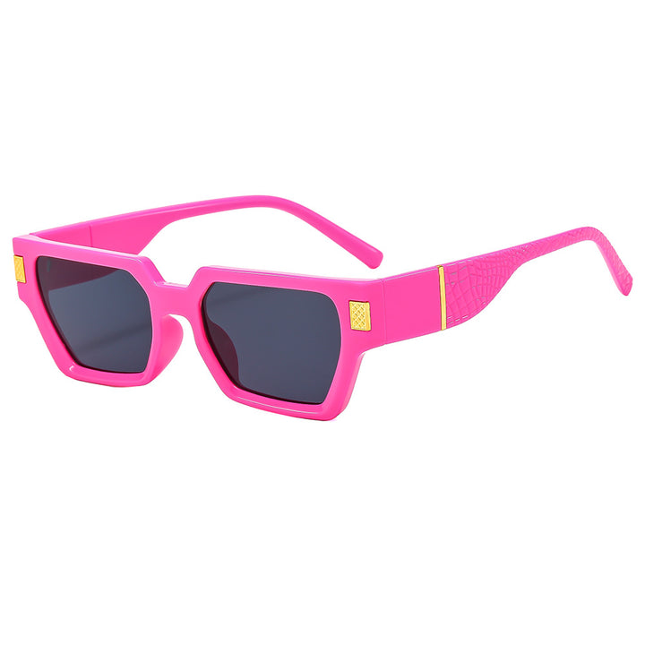 Dame Modish solbrille i markant design med Honeyglass og strukturert ramme Skanto