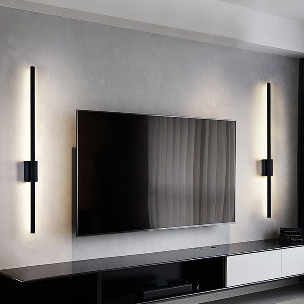 Skanto | Industriell Minimalistisk Lang LED Jern Vegglamper for Moderne Stueinnredning og Stilfull Belysning
