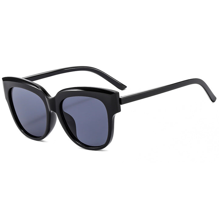 Damer Modische Cat-Eye Solbriller med trendy plastikkramme Skanto