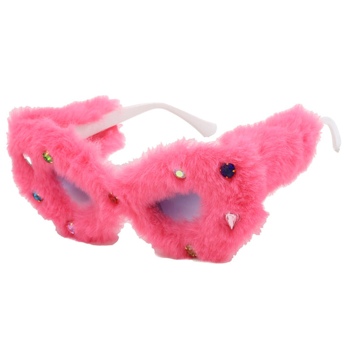 Women's eye-catching, padded sunglasses with decorated frame Skanto