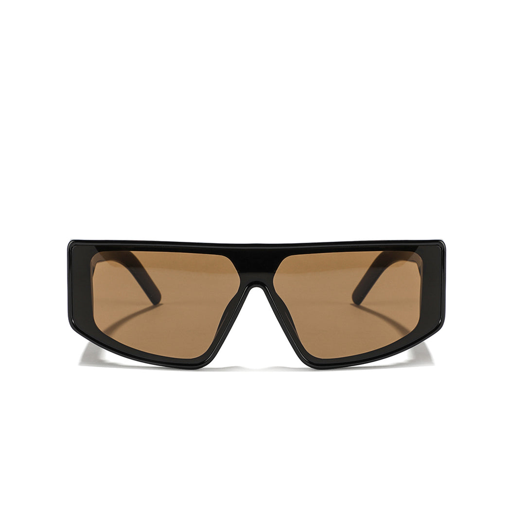 Dame futuristisk oversized solbrille Skanto