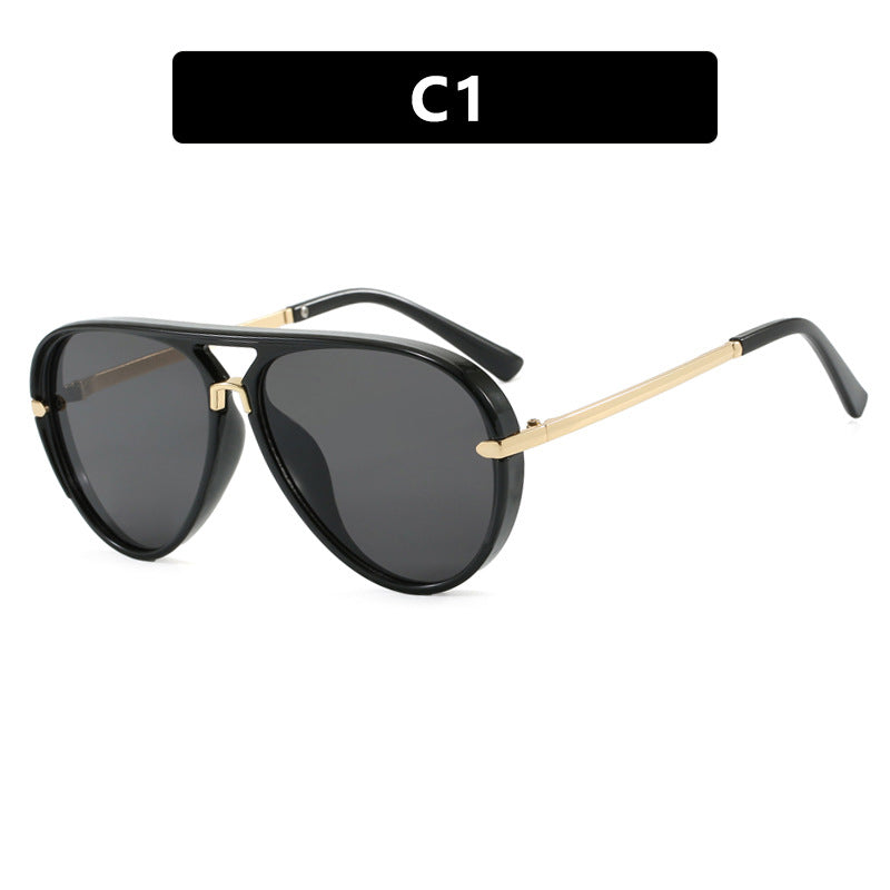 Women's Fashionable Pilot Sunglasses with Elegant Metal Accents Skanto