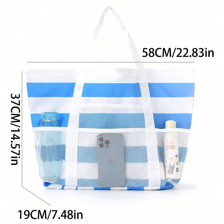 Stor strandbag av pustende mesh-materiale Skanto