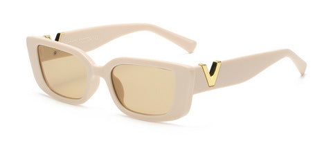 Dame moterik solbrille med markant trykk Skanto