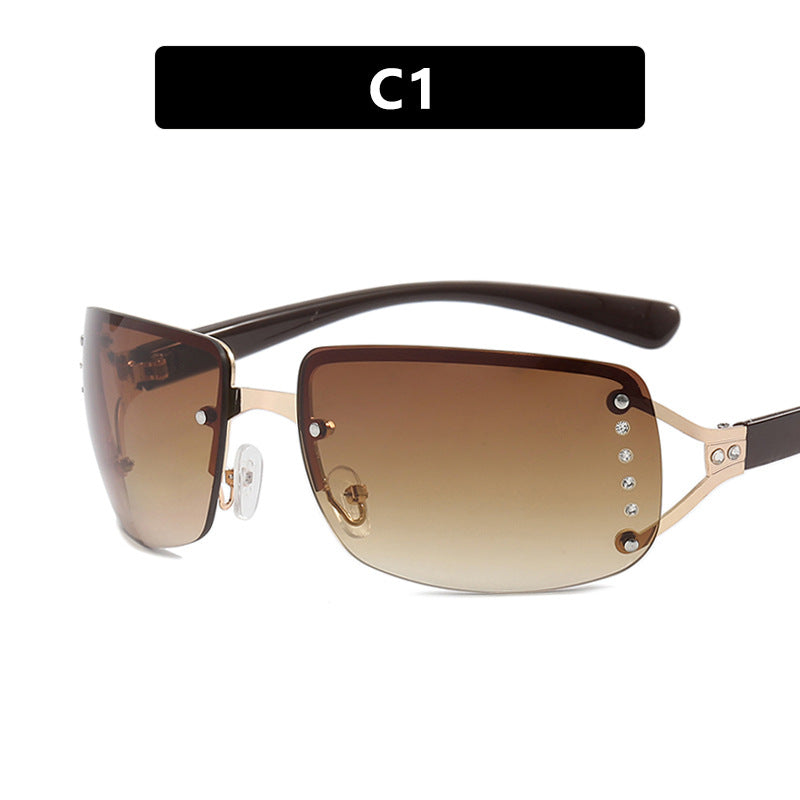 Women's extravagant sunglasses in modern design with fine accents Skanto