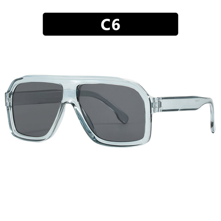 Women's large square sunglasses in modern design with robust frame Skanto