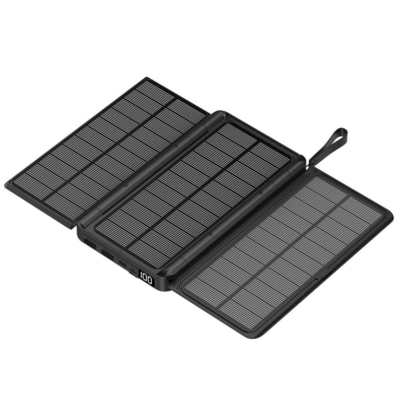 Bærbar solar powerbank med multifunksjonell ladefunksjon Skanto
