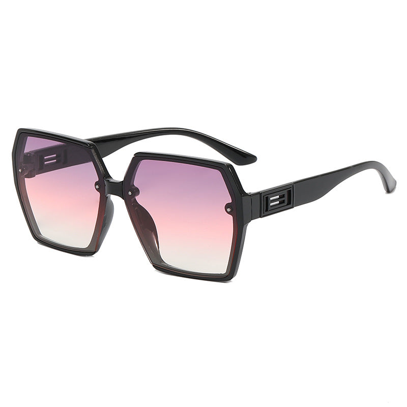 Damer Geometrisk Oversized Solbrille med moderne ramme Skanto