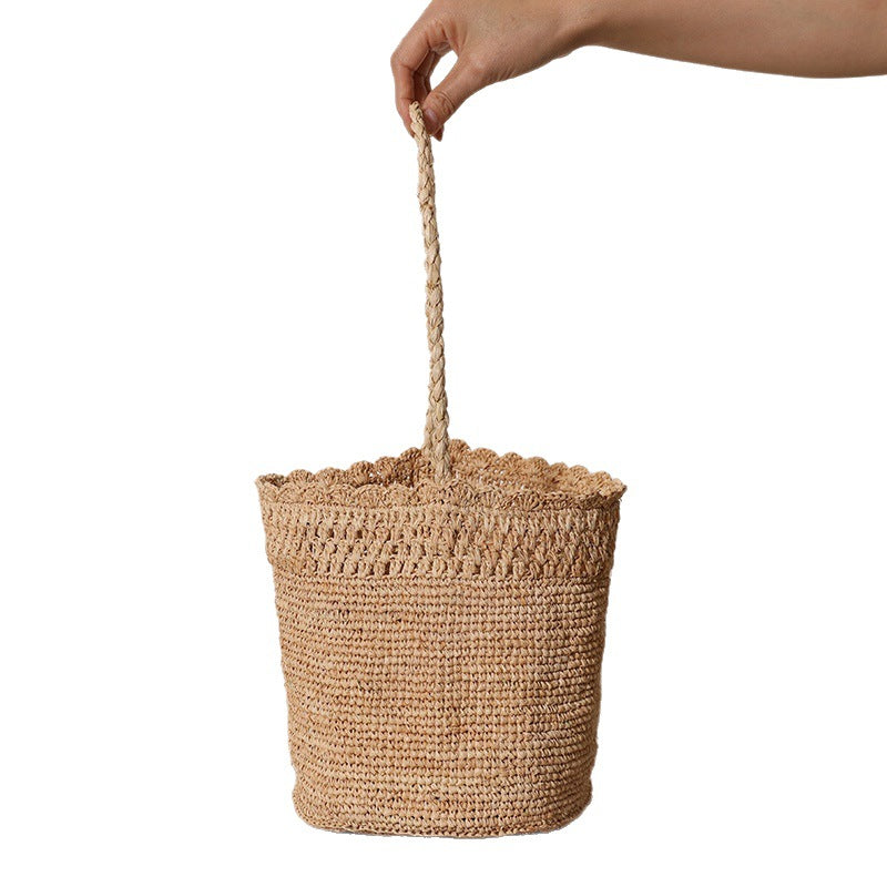 Braided Raffia Basket Skanto
