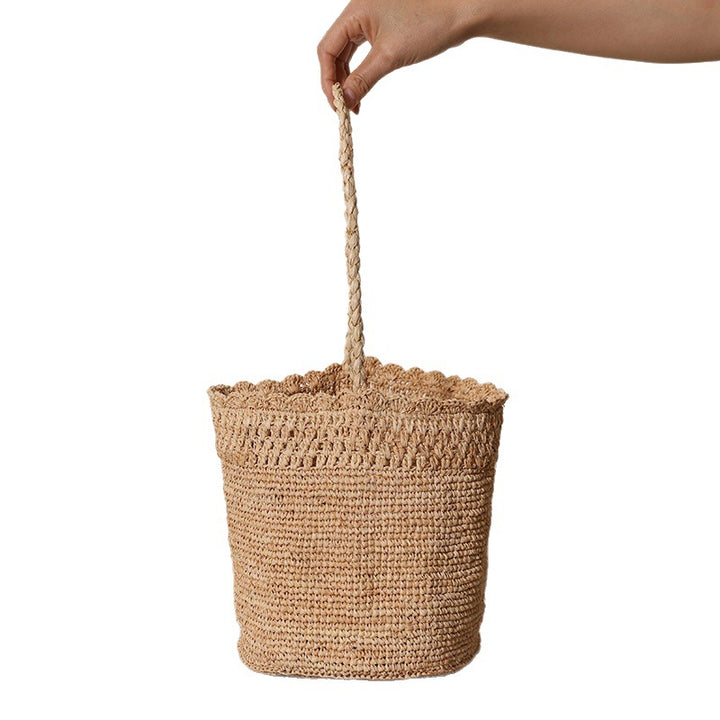 Braided Raffia Basket Skanto