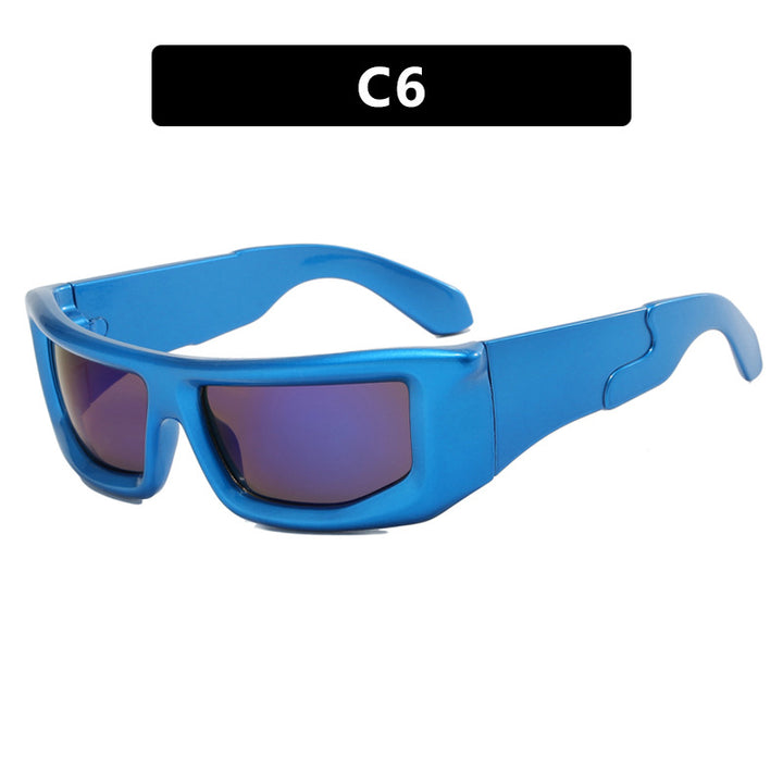 Dame sporty solbriller med bred ramme og polariserte glass Skanto