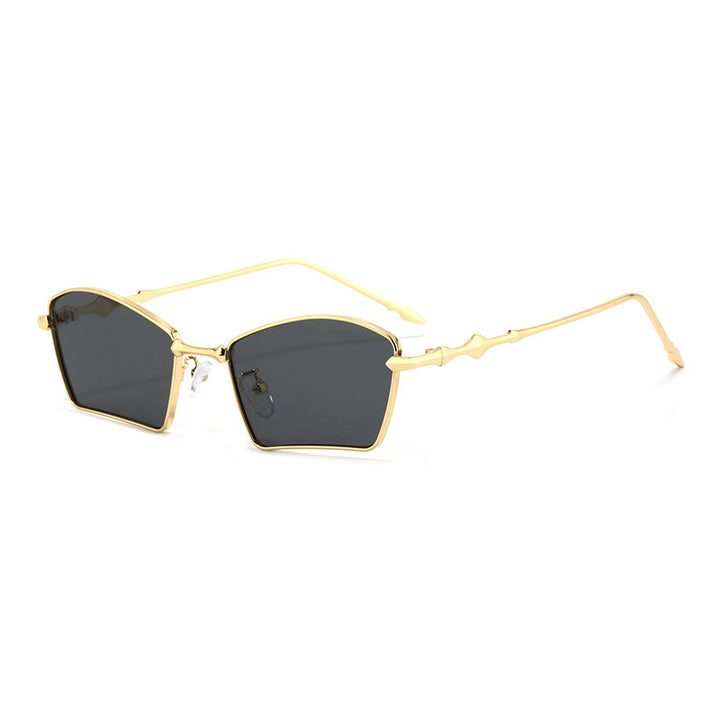 Women's trendy sunglasses with geometric frame and gradient lenses Skanto