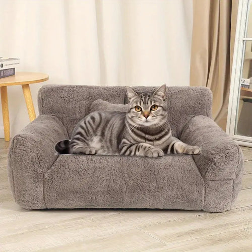 Plysj ortopedisk katt sofa Hundeseng