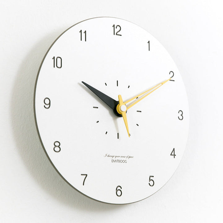 Skanto |  Minimalistisk Moderne Rund Veggdekor Stille Klokke