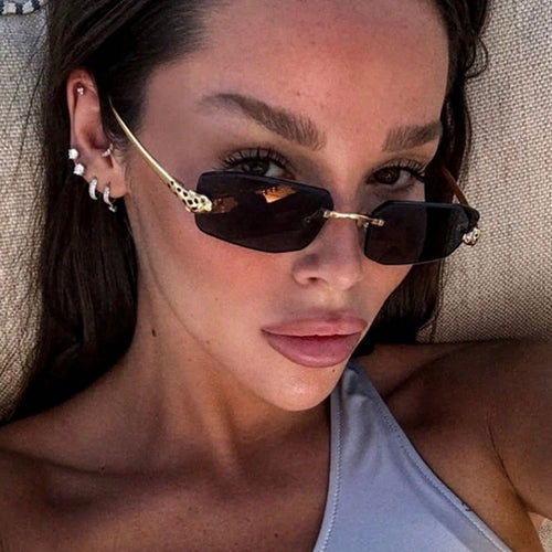 Women's Elegant Half-Rim Sunglasses Skanto