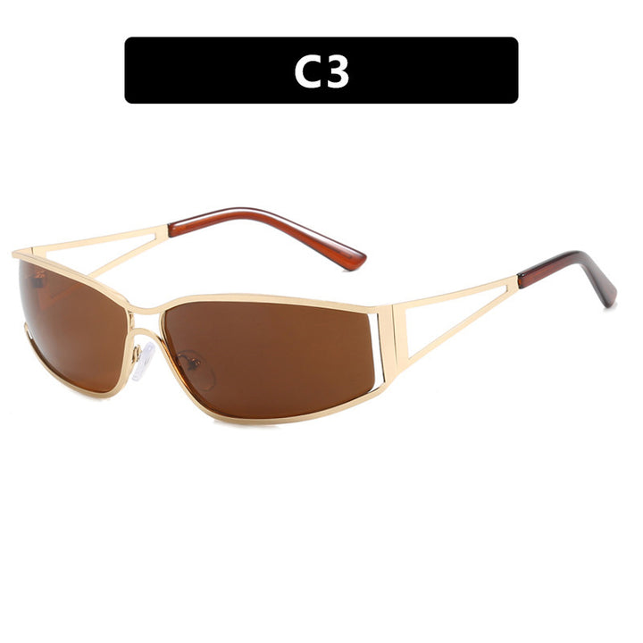 Damer sporty solbrille i futuristisk stil Skanto