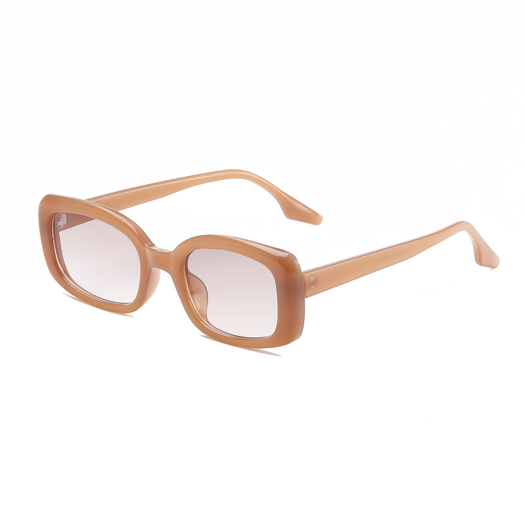 Dame stor kvadratisk solbrille med moderne ramme og UV-beskyttelse Skanto