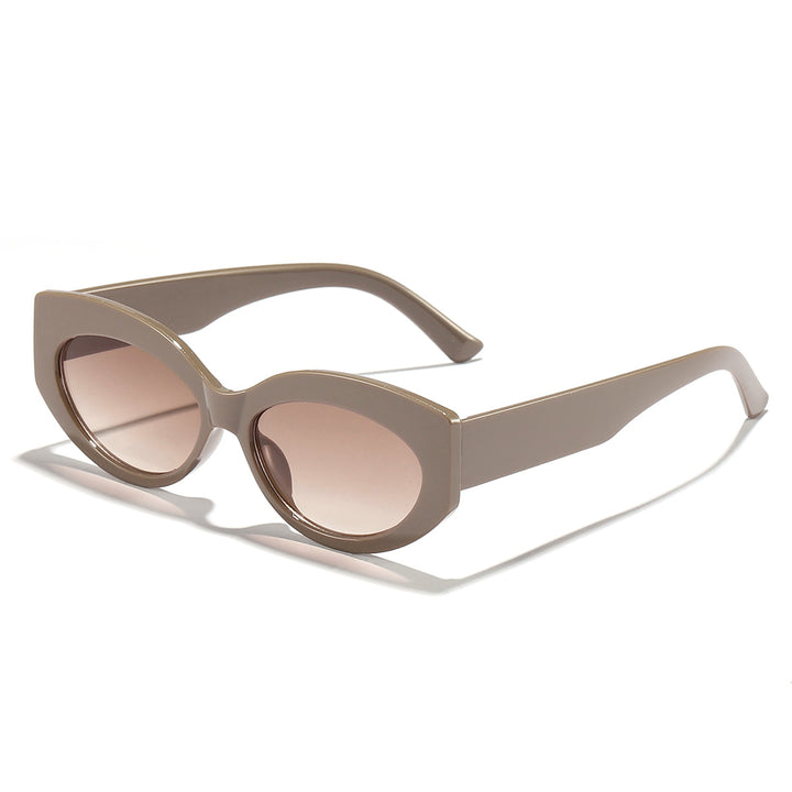 Dame Cat-Eye solbriller med lekent gjennomsiktig design Skanto