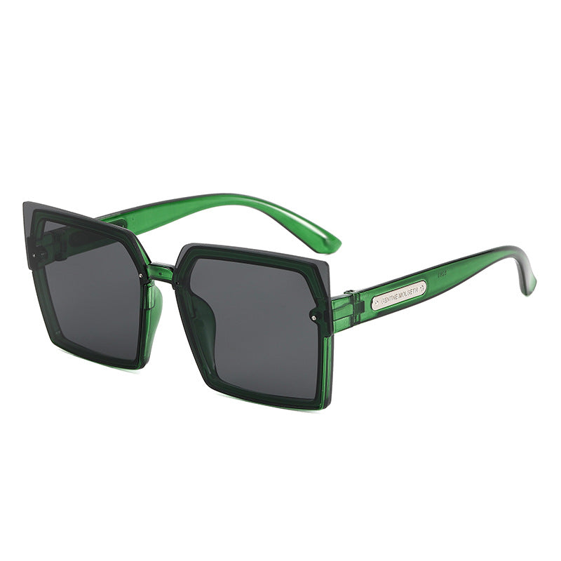 Dame Motebar Kvadratisk Solbrille med Stilig To-farget Ramme Skanto