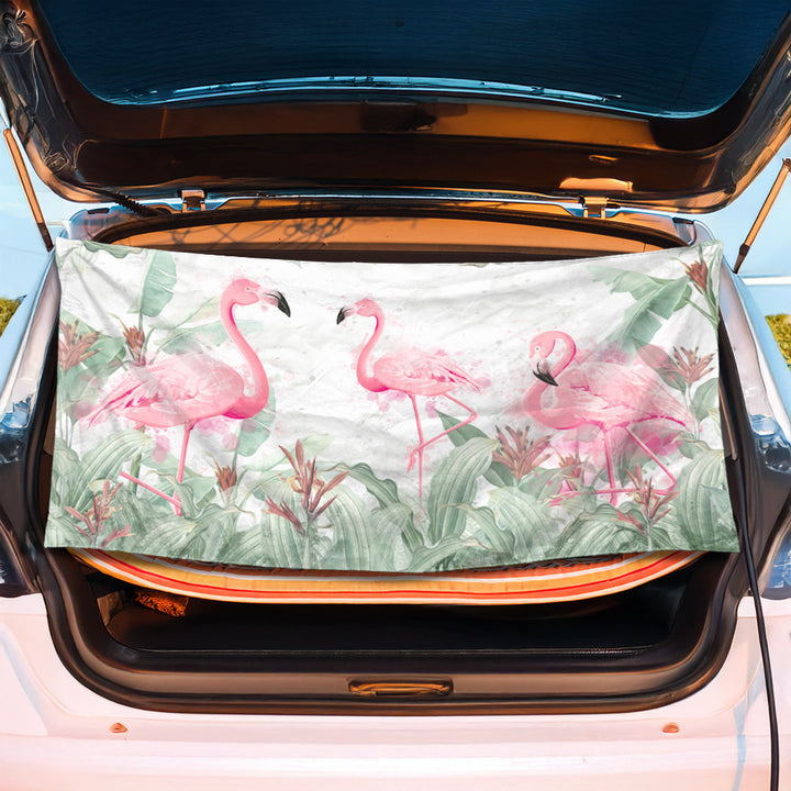 Bagasjeromsmatte med kreativt flamingo-design Skanto