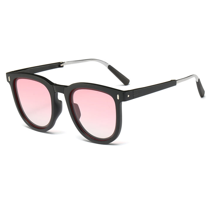 Dame mote solbrille med innovativt skilpaddemønster Skanto
