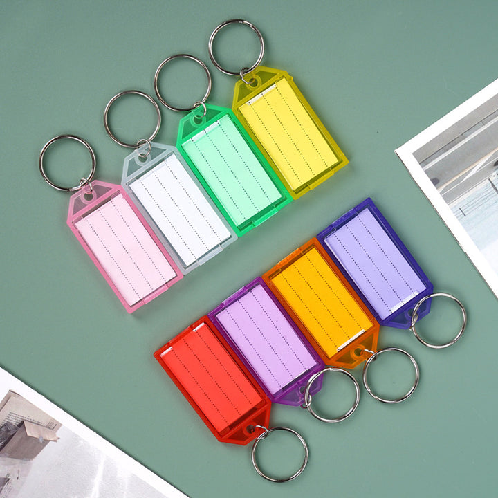 Unisex nøkkelring med gjenbrukbart merkefelt Skanto