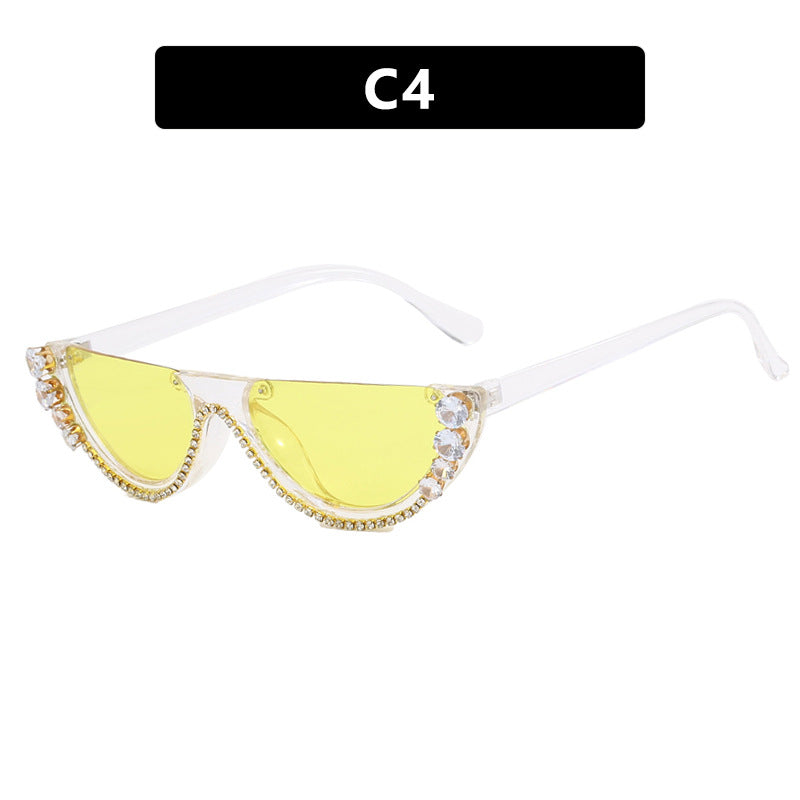Women's stylish designer sunglasses with sparkling accents Skanto